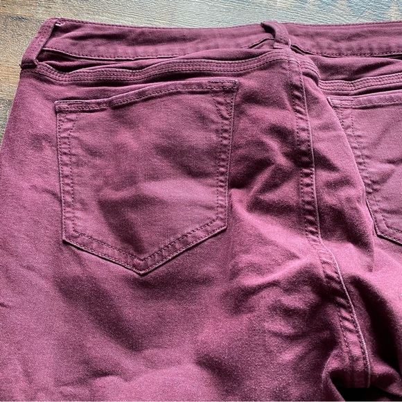 Stylus Skinny Ankle Pants Maroon - Picture 7 of 12